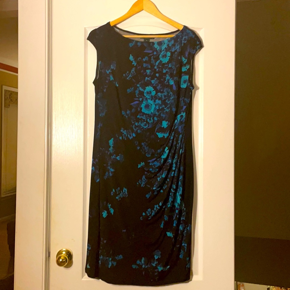 Lauren Ralph Lauren turquoise and black dress